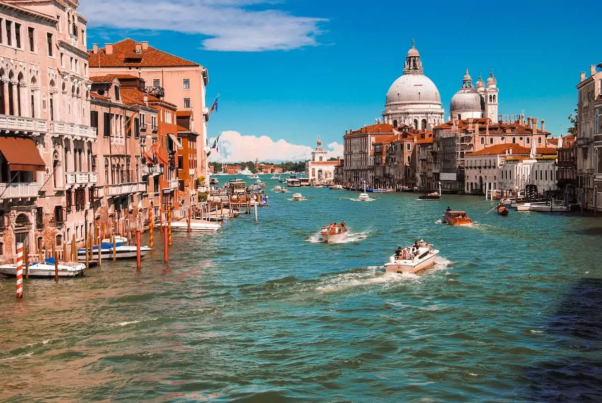 Velký kanál v Benátkách, Itálie