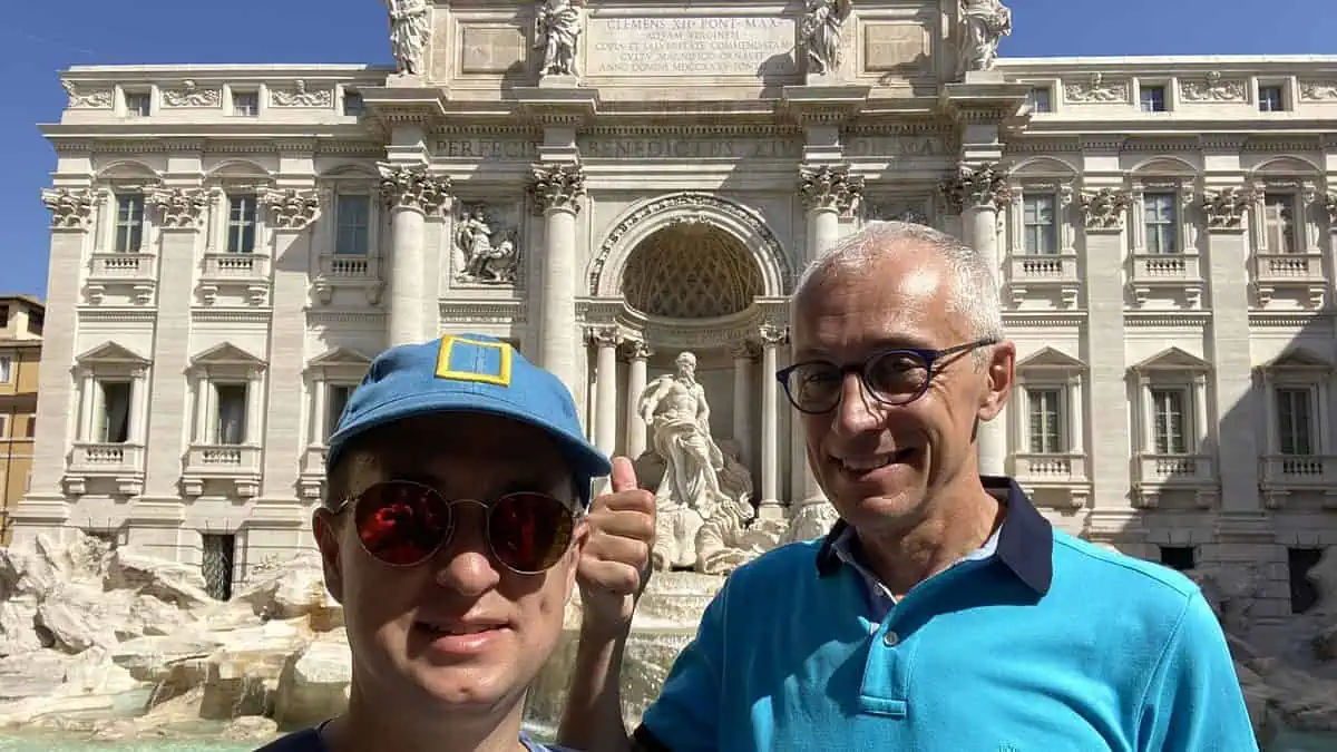 Selfie della Fontana di Trevi