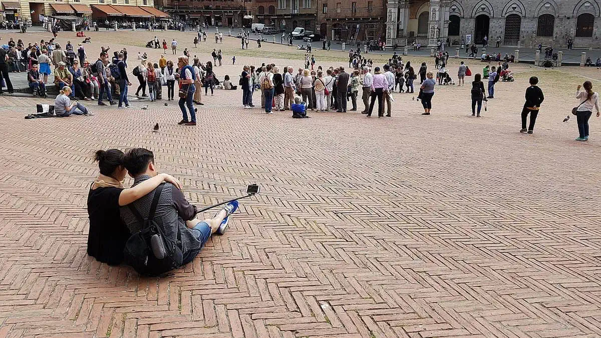 Selfie i Siena