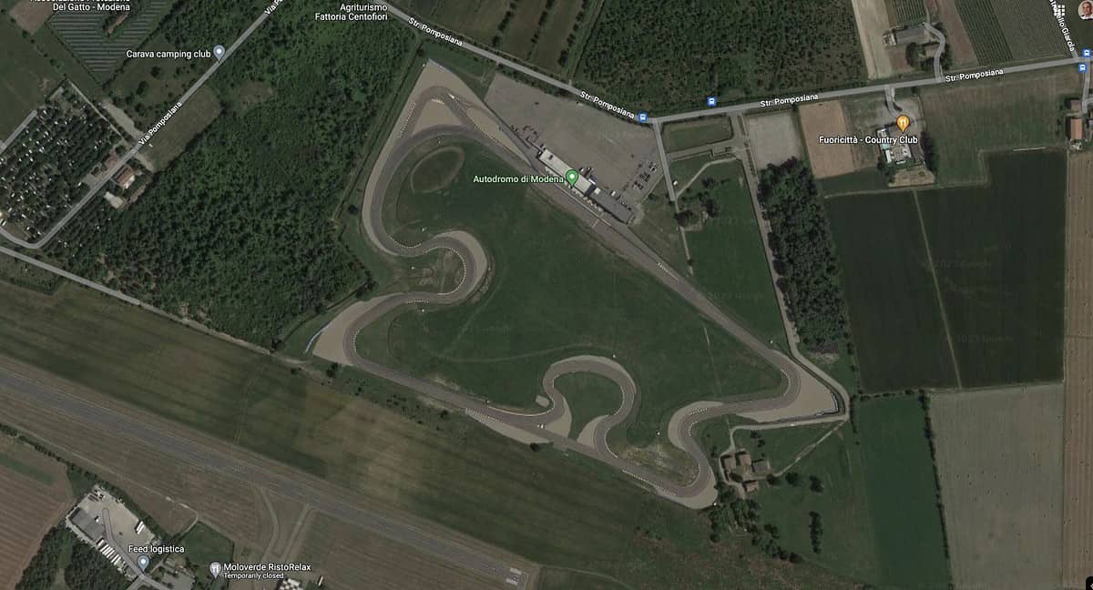 Autodromo Di Modena from space