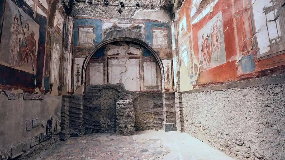 Frescos in Herculaneum