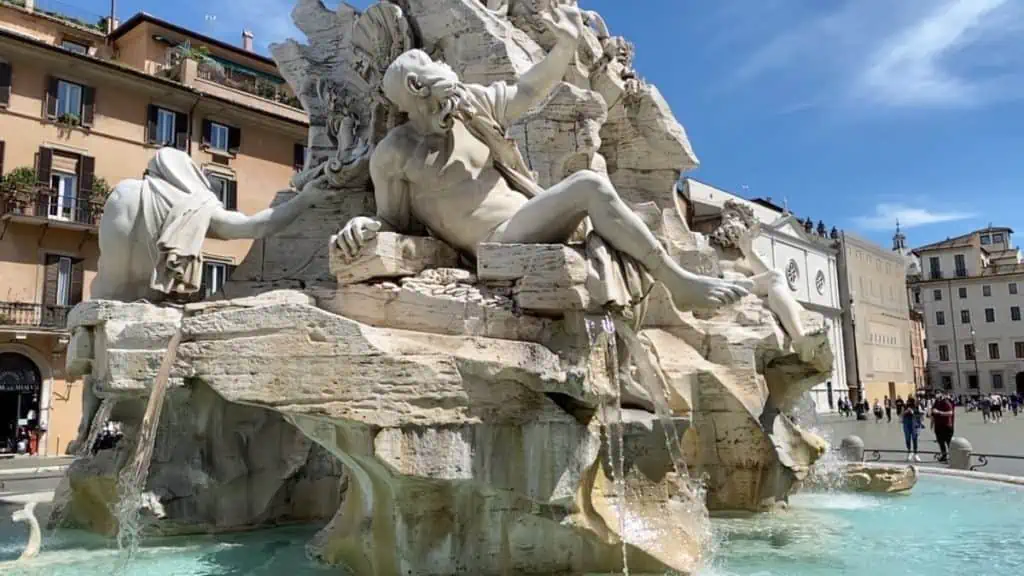 Fontaine des quatre fleuves - Piazza Navona - Rome