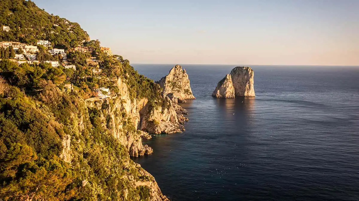 Capri the famous Faraglioni