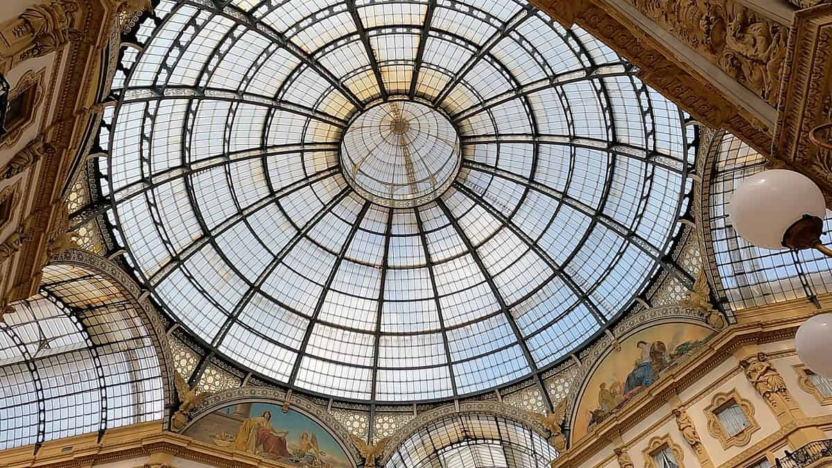 Milán la cúpula de la Galleria