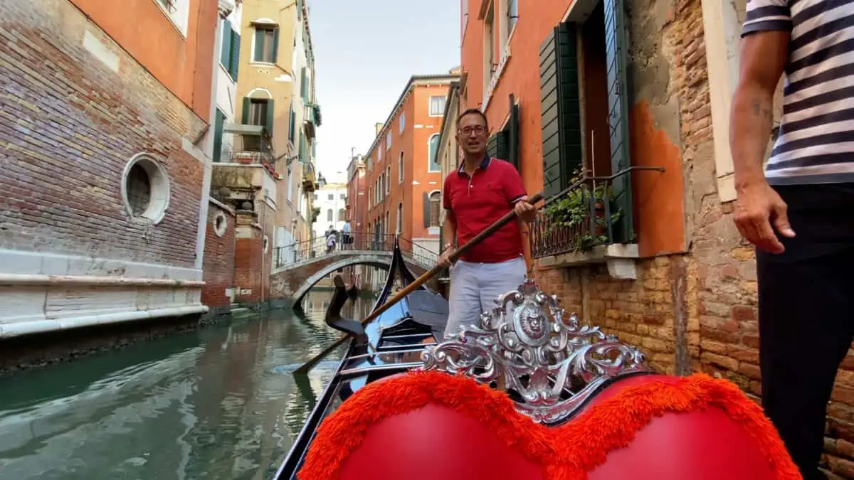 Rick driving a Gondola