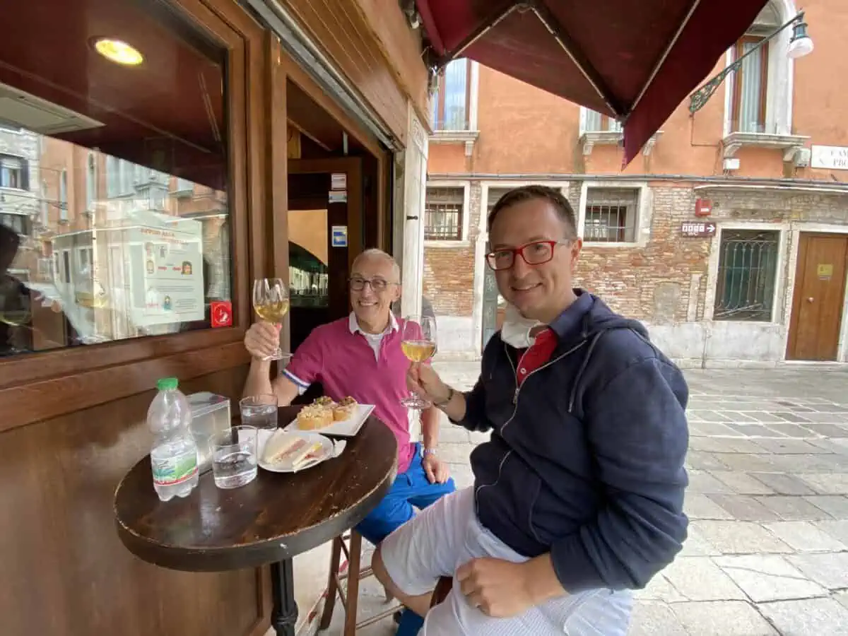 typical cicchetti lunch in Venice 