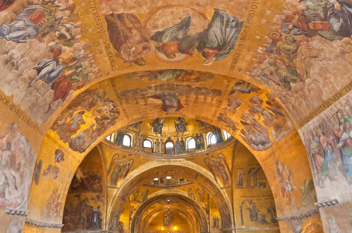 The mosaics in St. Mark's Basilica