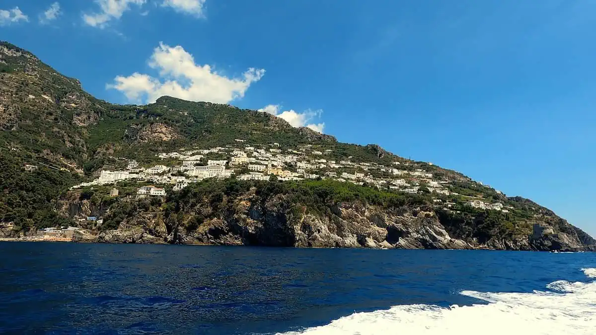 The cliffs of the Amalfi Coast